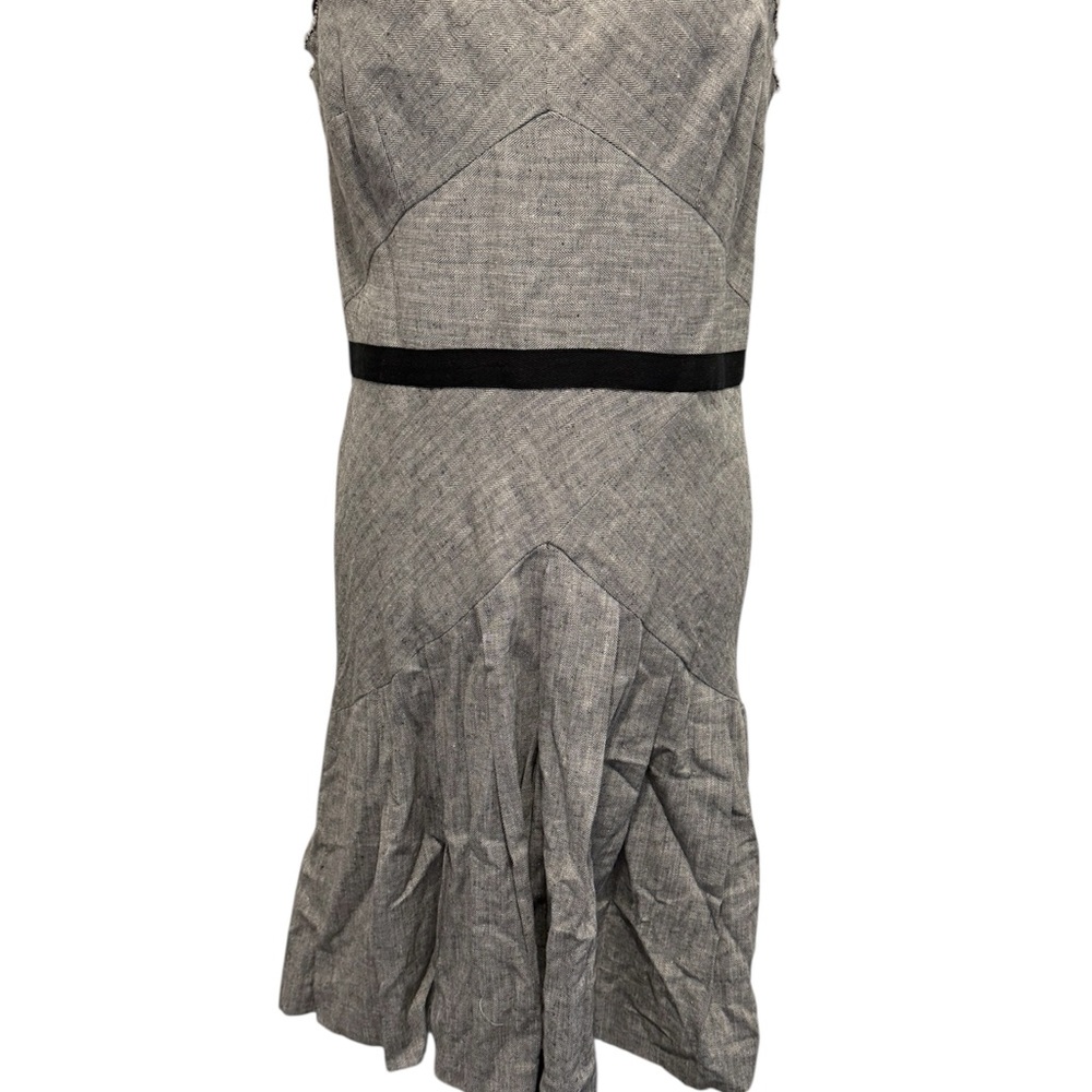 Elegant Gray Sleeveless Dress
